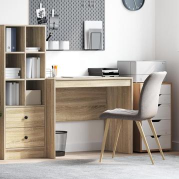 vidaXL Bureau Sonoma Eiken 90x50x76 cm Gelamineerd Hout beschikbaar voor biedingen