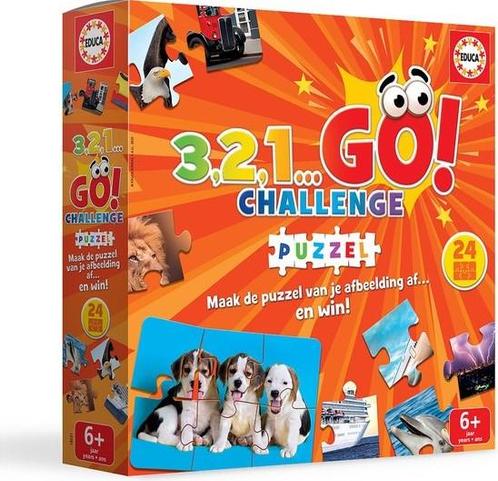 321 Go Challenge - Puzzel | Educa - Kaartspellen, Hobby en Vrije tijd, Gezelschapsspellen | Kaartspellen, Nieuw, Verzenden