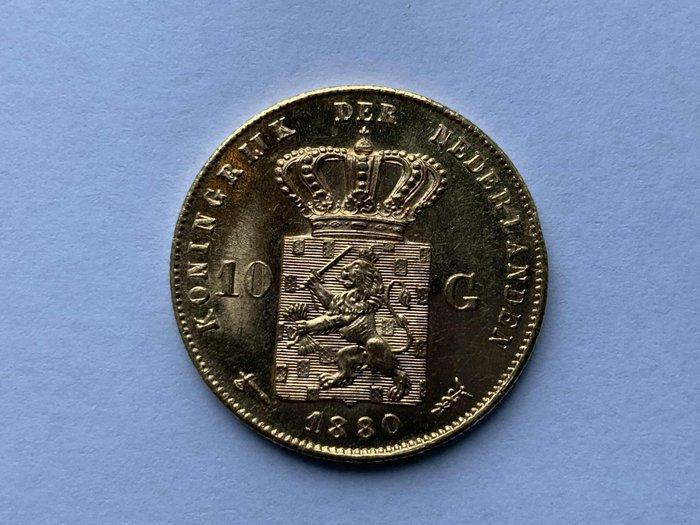 Nederland. Willem III. 10 Gulden 1880, Postzegels en Munten, Munten | Nederland