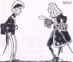 Spotprent over Marchant en Willem III (lijst optie, Lithos), Verzenden