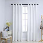Verduisterende Gordijnen 140x245 cm - Retourdeal - 35% Ko..., Simpel, tijdloos, 100 tot 150 cm, 200 cm of meer, Wit