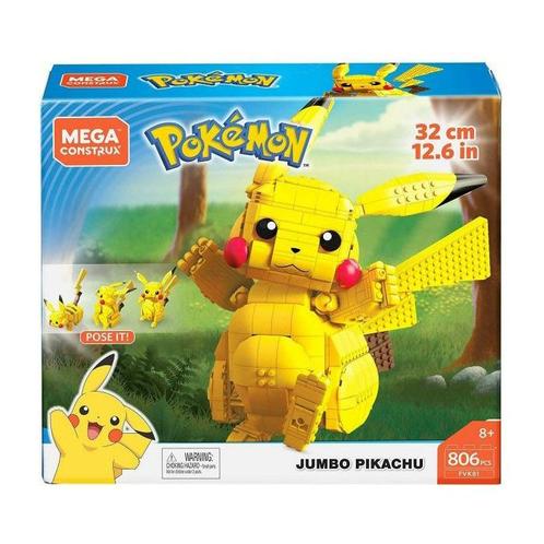 Mega Construx Pokémon Jumbo Pikachu, Kinderen en Baby's, Speelgoed | Duplo en Lego, Nieuw, Verzenden
