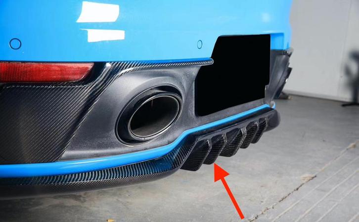 Porsche 992 911 Carbon diffuser, Auto diversen, Tuning en Styling, Verzenden