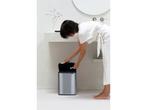 Brabantia Bo Prullenbak - 12 liter - Matt Steel Fingerprint, Huis en Inrichting, Woonaccessoires | Overige, Verzenden, Zo goed als nieuw