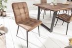 Retro design stoel MODENA antiek taupe met decoratieve, Huis en Inrichting, Stoelen, Ophalen of Verzenden, Nieuw