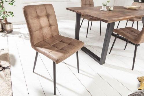 Retro design stoel MODENA antiek taupe met decoratieve, Huis en Inrichting, Stoelen, Ophalen of Verzenden