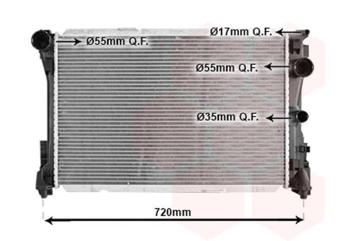RADIATOR VOOR MERCEDES BENZ CLS-KL C218 2011-2018 0995002503, Auto-onderdelen, Airco en Verwarming, Nieuw, Ophalen of Verzenden