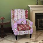 vidaXL Fauteuil met patchwork ontwerp stof, Huis en Inrichting, Fauteuils, Verzenden, Nieuw