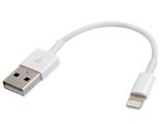 Korte Lightning compatible naar USB kabel - Wit, Nieuw, Verzenden