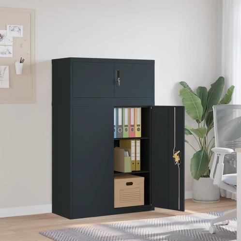 vidaXL Archiefkast 90x40x145 cm staal antracietkleurig, Huis en Inrichting, Kasten | Overige, Nieuw, Verzenden