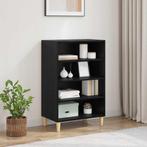 vidaXL Dressoir Zwart eiken 57 x 35 x 89.5 cm Bewerkt hout, Huis en Inrichting, Kasten | Dressoirs, Verzenden, Nieuw, Overige houtsoorten