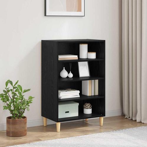 vidaXL Dressoir Zwart eiken 57 x 35 x 89.5 cm Bewerkt hout, Huis en Inrichting, Kasten | Dressoirs, Nieuw, Minder dan 50 cm, Overige houtsoorten