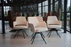 4x design eetkamerstoel Mango met draai in stof van Gealux