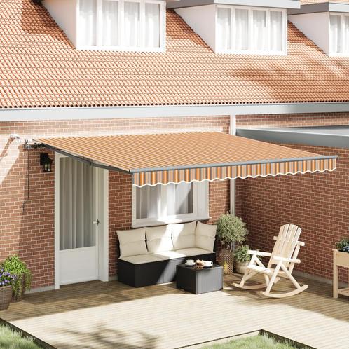 vidaXL Automatische Uitschuifbare Luifel met LED, Tuin en Terras, Zonneschermen, Nieuw, Verzenden