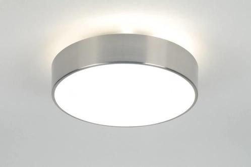 Rietveld Plafondlampen - Wit, Staalgrijs - Glas, Staal, Meta, Huis en Inrichting, Lampen | Plafondlampen, Verzenden