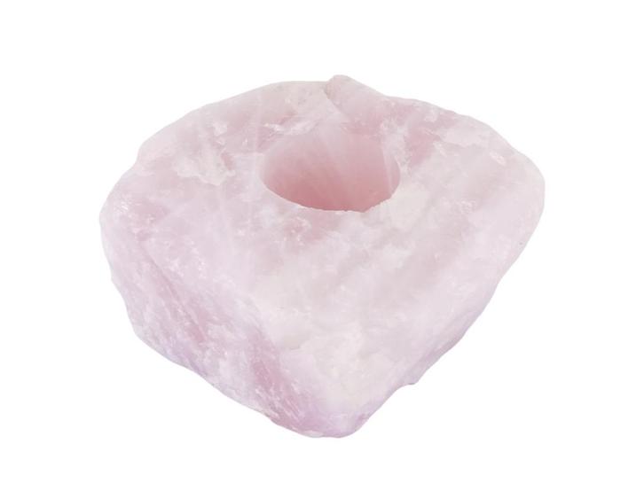 Waxinelichthouder / Theelichthouder Rozekwarts - Ruw - ca..., Huis en Inrichting, Woonaccessoires | Kandelaars en Kaarsen, Nieuw