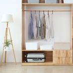 vidaXL Opbergbox 50x30x25 cm stof crèmekleurig, Huis en Inrichting, Woonaccessoires | Kisten, Verzenden, Nieuw