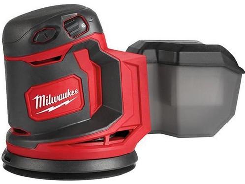 Milwaukee M18 BOS125-0 18V Li-Ion Accu excentrische, Tuin en Terras, Hand-tuingereedschap, Zo goed als nieuw, Verzenden