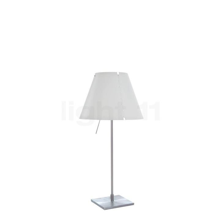 Luceplan Costanzina Tafellamp, aluminium/wit (Tafellampen), Huis en Inrichting, Lampen | Tafellampen, Nieuw, Verzenden