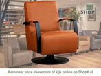Leren draaifauteuil Mood - Rancho Cognac (cognac) -, Huis en Inrichting, Fauteuils, Nieuw, Ophalen of Verzenden, 50 tot 75 cm