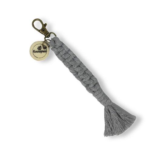 Macramé Sleutelhanger - Square Knots - Katoen - Macramé -, Verzamelen, Sleutelhangers, Nieuw, Overige typen, Ophalen of Verzenden