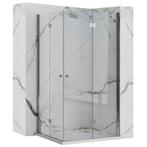 REA Vouwbare douchecabine - 90x90 cm - Veiligheidsglas -..., Ophalen of Verzenden, Nieuw