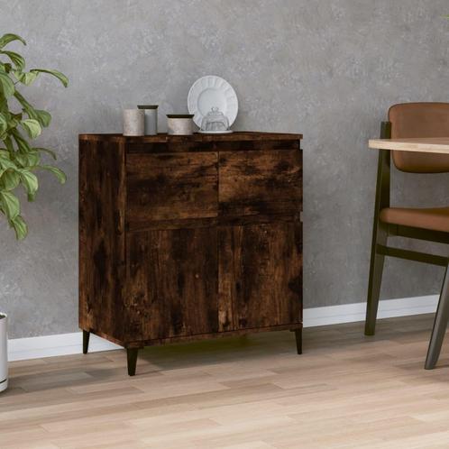 vidaXL Dressoir 60x35x70 cm bewerkt hout gerookt, Huis en Inrichting, Kasten | Dressoirs, 25 tot 50 cm, Nieuw, 50 tot 100 cm, Overige houtsoorten
