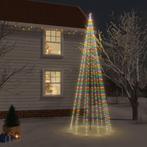 vidaXL Kerstboom met grondpin 732 LEDs meerkleurig 500 cm, Diversen, Kerst, Verzenden, Nieuw