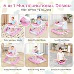 Loopstoel - Baby walker - Loopwagen - Opvouwbaar - Roze - CO, Kinderen en Baby's, Verzenden, Zo goed als nieuw