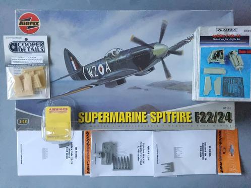 Airfix 06101 Supermarine Spitfire F.22/24 1:48 FULL OPTIONS, Hobby en Vrije tijd, Modelbouw | Vliegtuigen en Helikopters, Verzenden