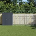 vidaXL Kippenhok met ren 165x1067x181 cm staal antraciet, Dieren en Toebehoren, Knaagdieren en Konijnen | Hokken en Kooien, Verzenden