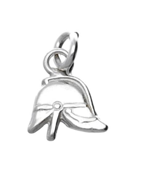 Zilveren Brandweerhelm klein kettinghanger, Sieraden, Tassen en Uiterlijk, Kettinghangers, Verzenden