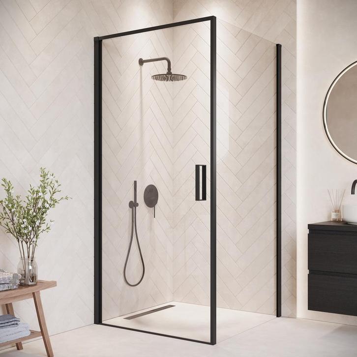 Douchecabine Alava 90 x 90 x 190cm Zwart Douchewand, Doe-het-zelf en Verbouw, Sanitair, Nieuw, Douche, Verzenden