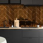 Zelfklevende Mozaïek Tegel - Afimera Copper Glass - Koper -, Ophalen of Verzenden, Nieuw