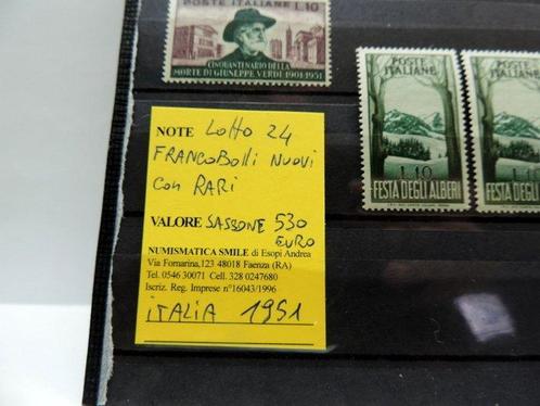 Italië 1951/1951 - Lotto 24 nieuwe postzegels met RARI -, Postzegels en Munten, Postzegels | Europa | Italië