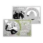 2.96 Oz - Zilver .999 - 2023 2.96 oz Chinese Panda 40th, Postzegels en Munten, Edelmetalen en Baren