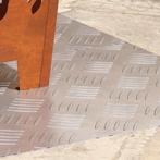 vidaXL Trap Tread Rechthoekig 2 pcs Zilver 80 x 40 cm, Doe-het-zelf en Verbouw, Ladders en Trappen, Verzenden, Nieuw