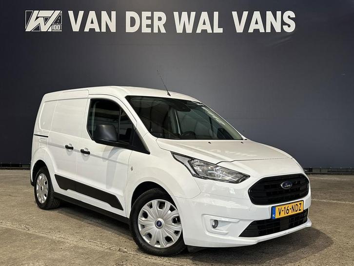 Ford Transit Connect 1.5 EcoBlue 101pk L1H1 Inrichting Euro6, Auto's, Bestelauto's, Dealer onderhouden, Lease, Zwart, Handgeschakeld
