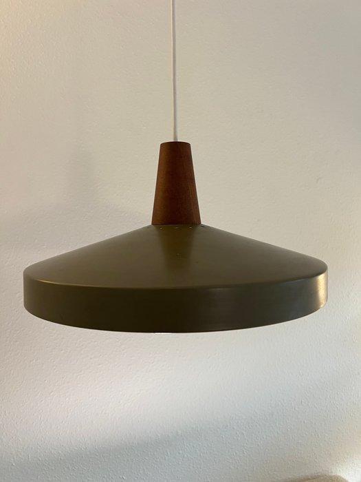 Lamp - Teak - Vintage hanglamp, Antiek en Kunst, Kunst | Designobjecten