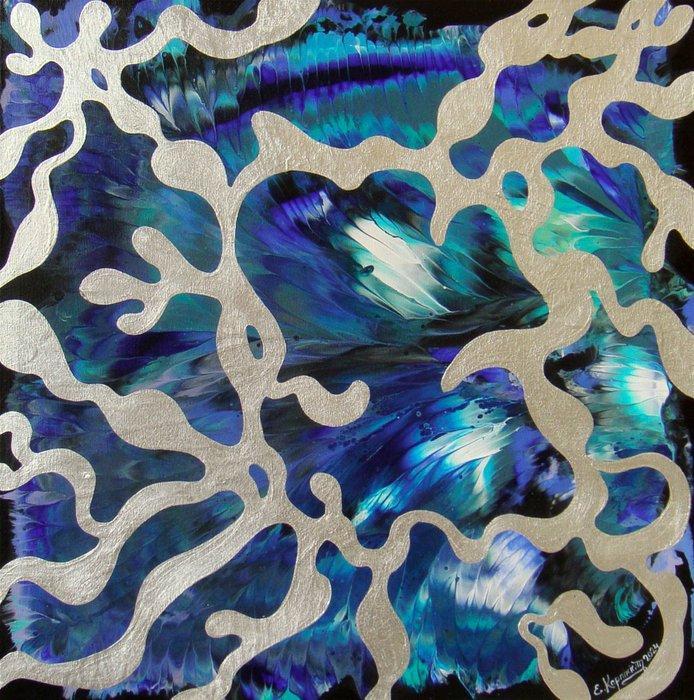 ART-IKarpikioti - Winter Patterns/ HAND PAINTING - NO, Antiek en Kunst, Kunst | Schilderijen | Modern
