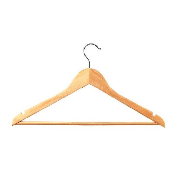 Benson Houten kledinghangers - brede schouders - broeksta..., Huis en Inrichting, Woonaccessoires | Kapstokken, Nieuw, Ophalen of Verzenden