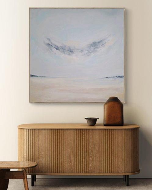 Gaby Acevedo - Paisaje neutro nº37 (XL), Antiek en Kunst, Kunst | Schilderijen | Modern