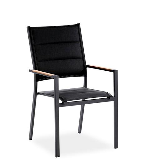 Niehoff Nantes hoge rugleuning - Antraciet, Tuin en Terras, Tuinstoelen, Ophalen of Verzenden