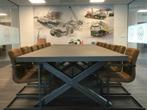 industriële robuuste vergadertafel ovale grote beton tafel, Huis en Inrichting, Tafelonderdelen, 200 cm of meer, Nieuw, 150 tot 200 cm