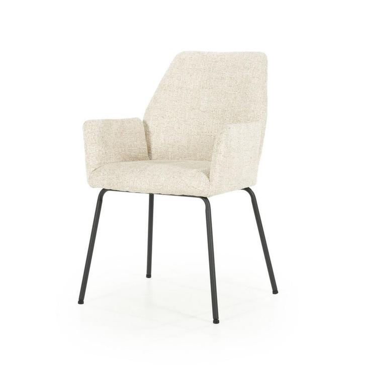 Stoel Eleonora INDY Beige *NIEUW* Eetkamerstoel, Huis en Inrichting, Stoelen, Vijf, Zes of meer stoelen, Overige kleuren, Nieuw