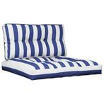 Witte/Blauwe Palletkussens - Retourdeal - Binnen & Buiten..., Huis en Inrichting, Woonaccessoires | Kussens, Ophalen of Verzenden