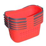 Winkelmandje – Boodschappenmand Set 5 Stuks Rood 32 Liter, Ophalen of Verzenden, Nieuw