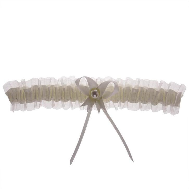 Kousenband ivoor met strikje NIEUW, Kleding | Dames, Trouwkleding en Trouwaccessoires, Wit, Nieuw, Ophalen of Verzenden