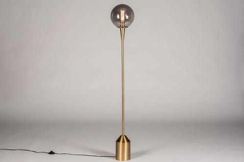 Rietveld Vloerlampen - Grijs, Goud - Glas, Metaal, Huis en Inrichting, Lampen | Vloerlampen, Verzenden