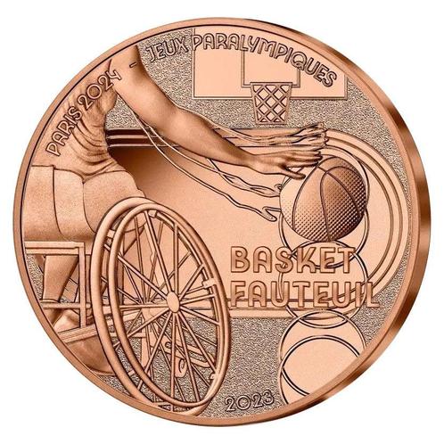 Frankrijk 0,25 Euro Rolstoel Basketbal 2023, Postzegels en Munten, Munten | Europa | Euromunten, Verzenden
